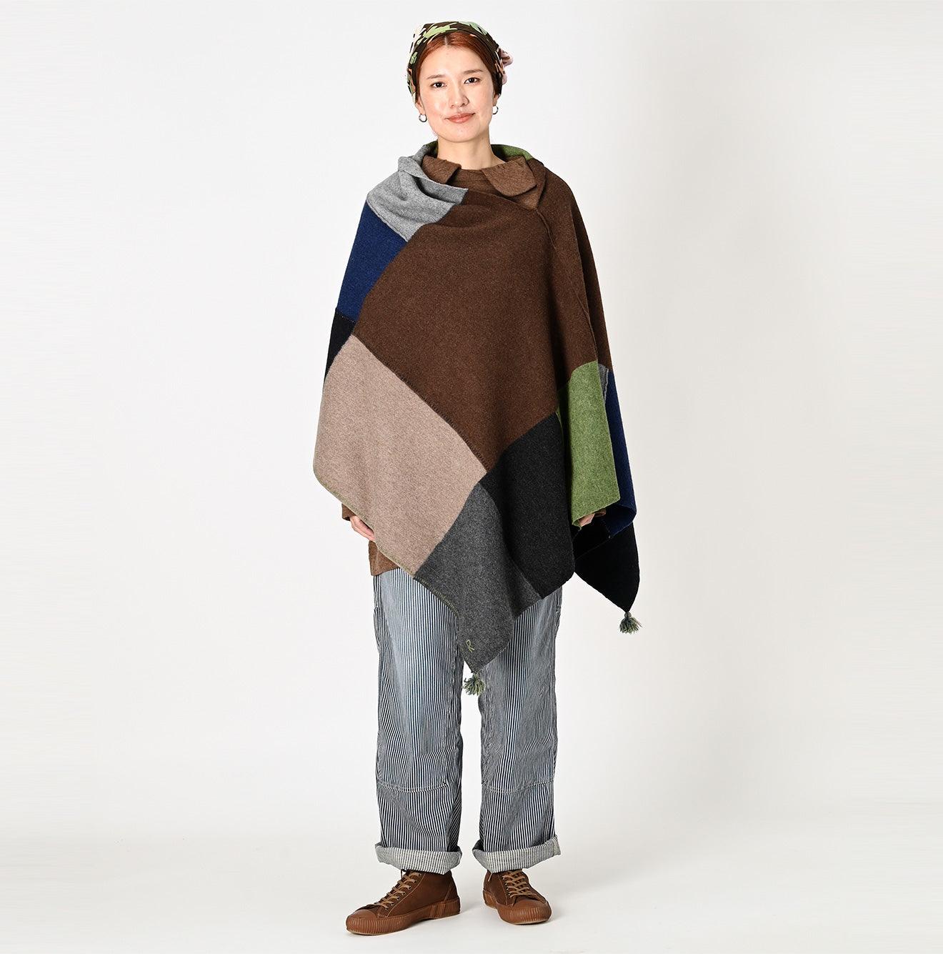 Boiled Pojagi Poncho