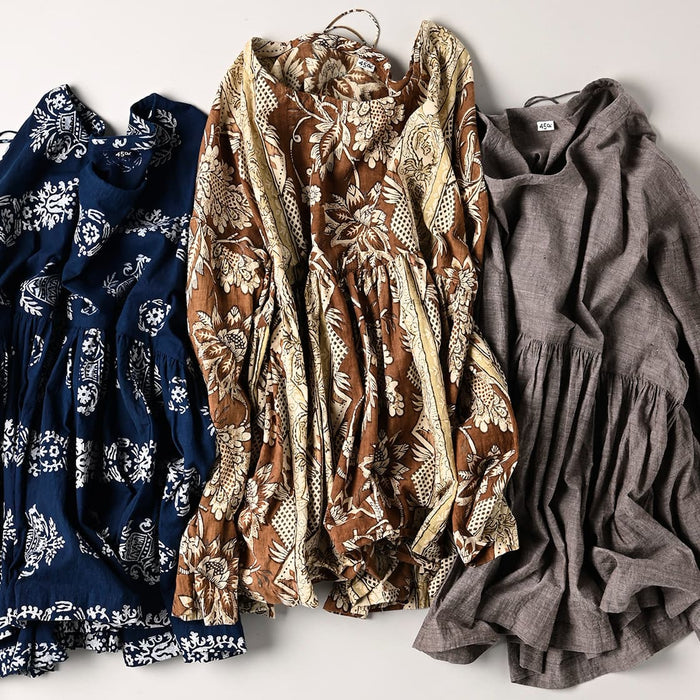 45R ONEONE Khadi Gathered Blouse | Online Limited