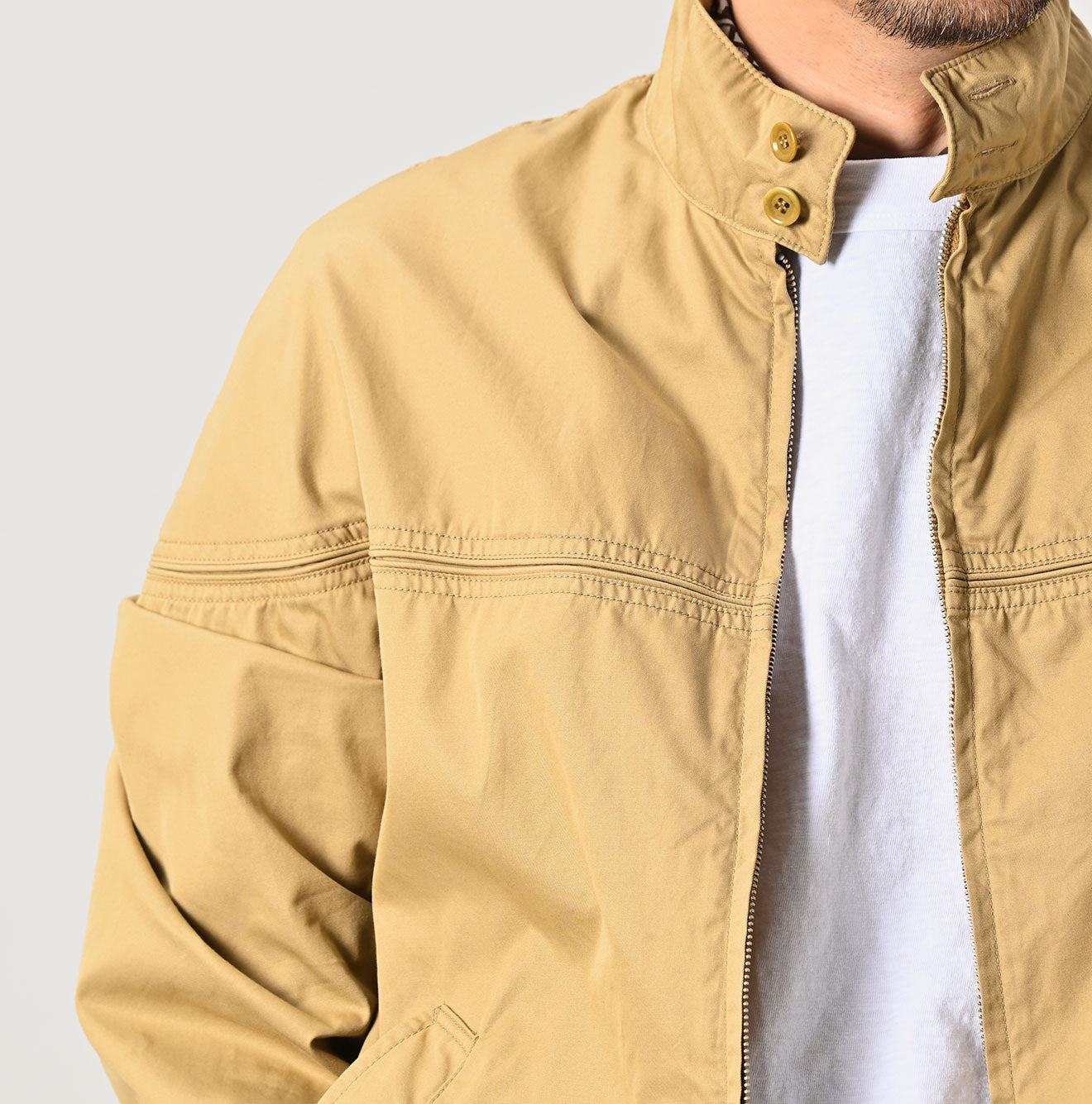 Light Gabardine Harrington Jacket (Size 3) - 45R by 45rpm studio