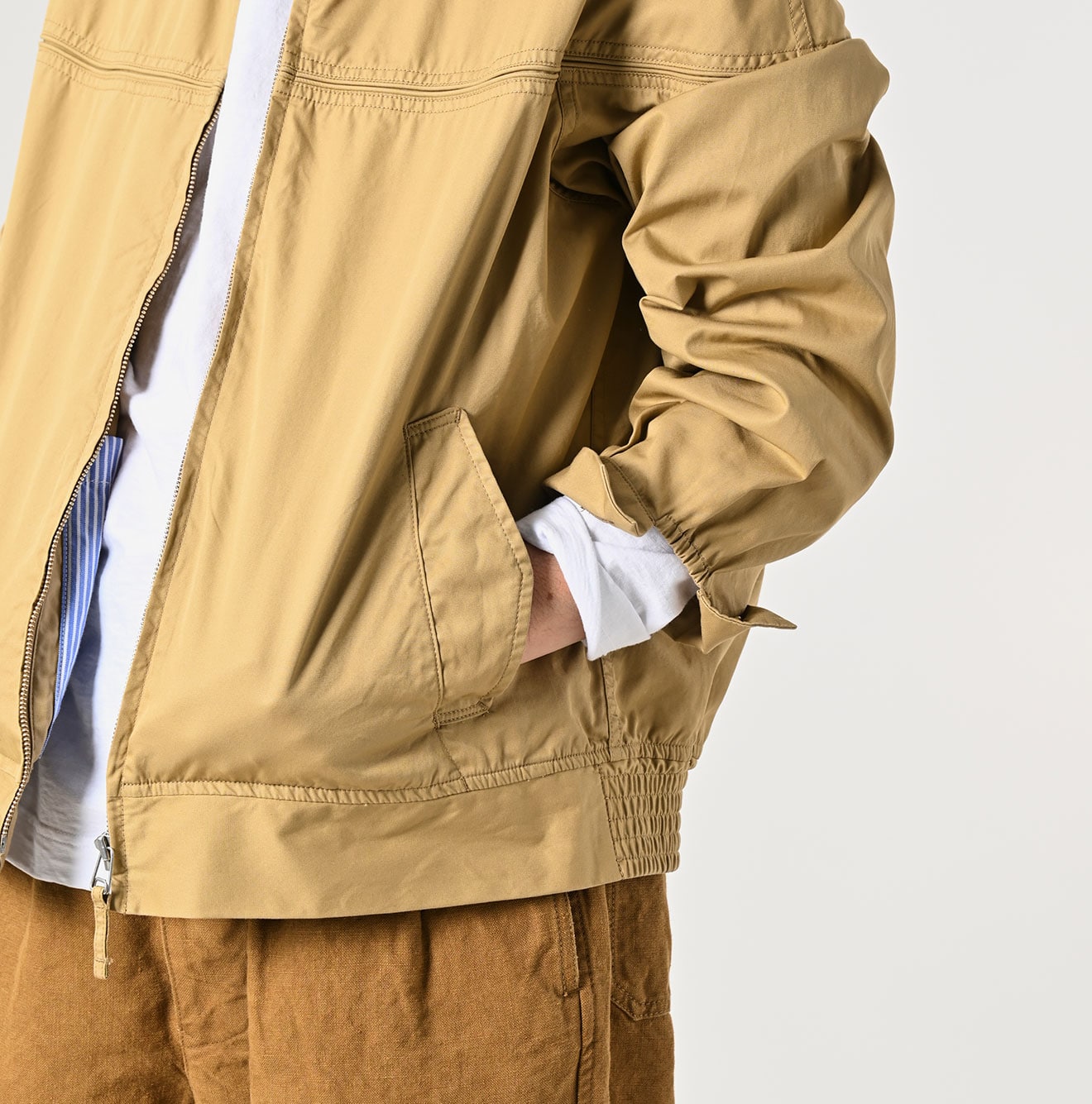 45R Light Gabardine Harrington Jacket