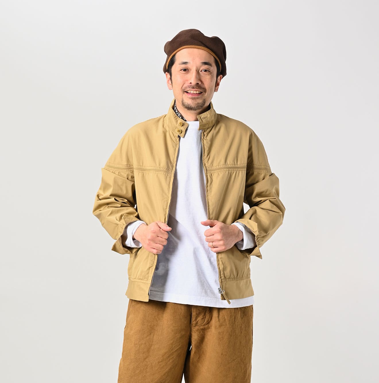 Light Gabardine Harrington Jacket (Size 3) - 45R by 45rpm studio