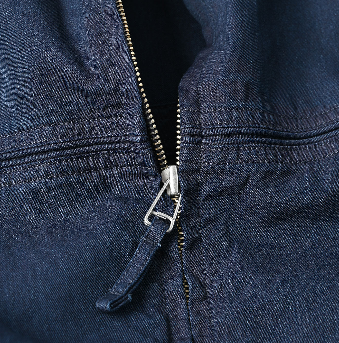 45R Indigo Light Gabardine Harrington Jacket