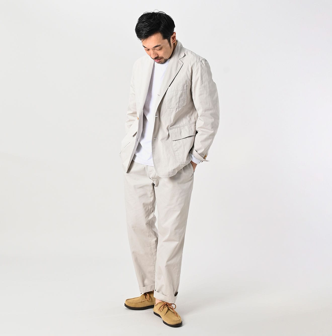 45R Light Gabardine Easy Slacks Men