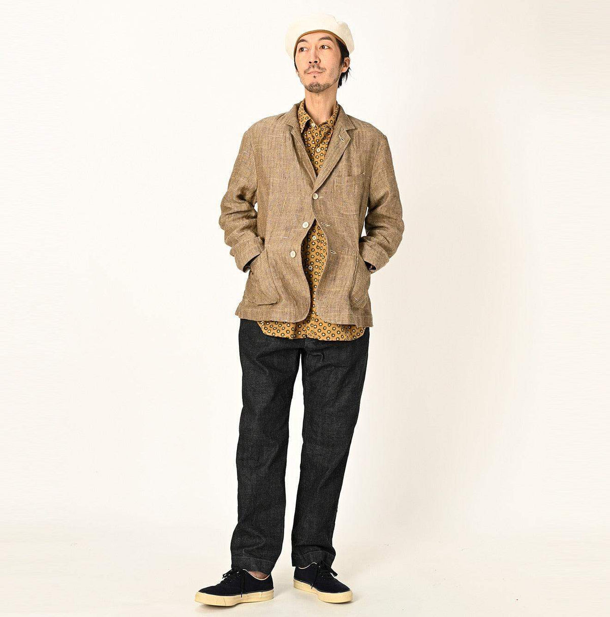 Linen Tweed Miyuki Jacket Men
