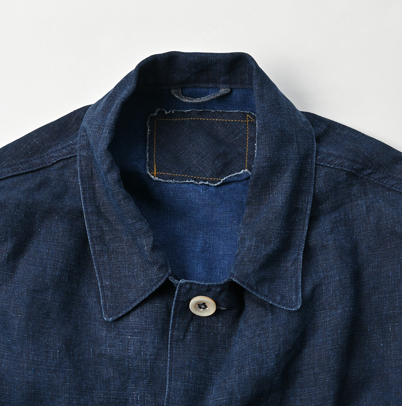 Indigo Linen Ocean Jacket Men