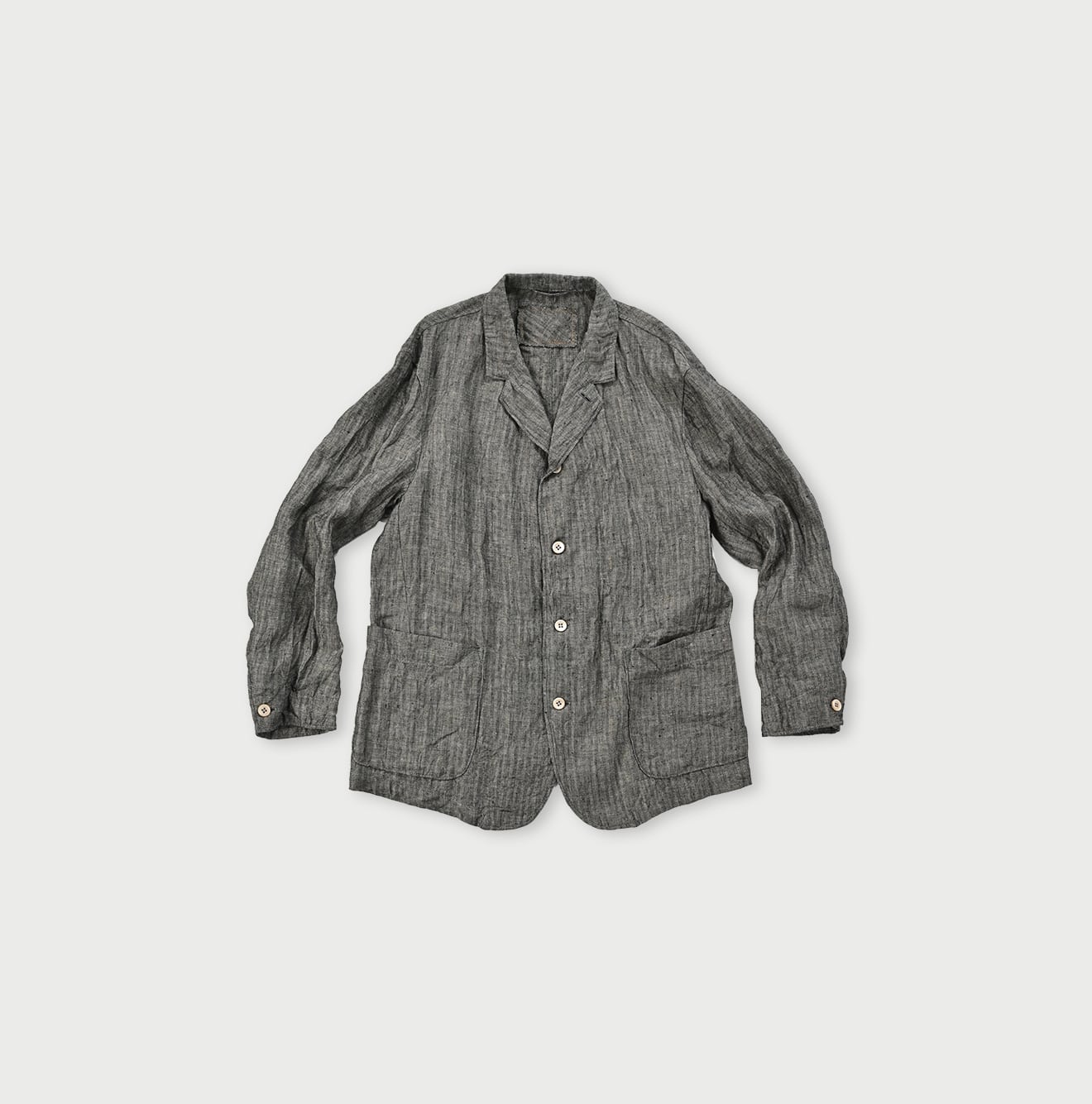 Linen Twill Shirt Jacket Men