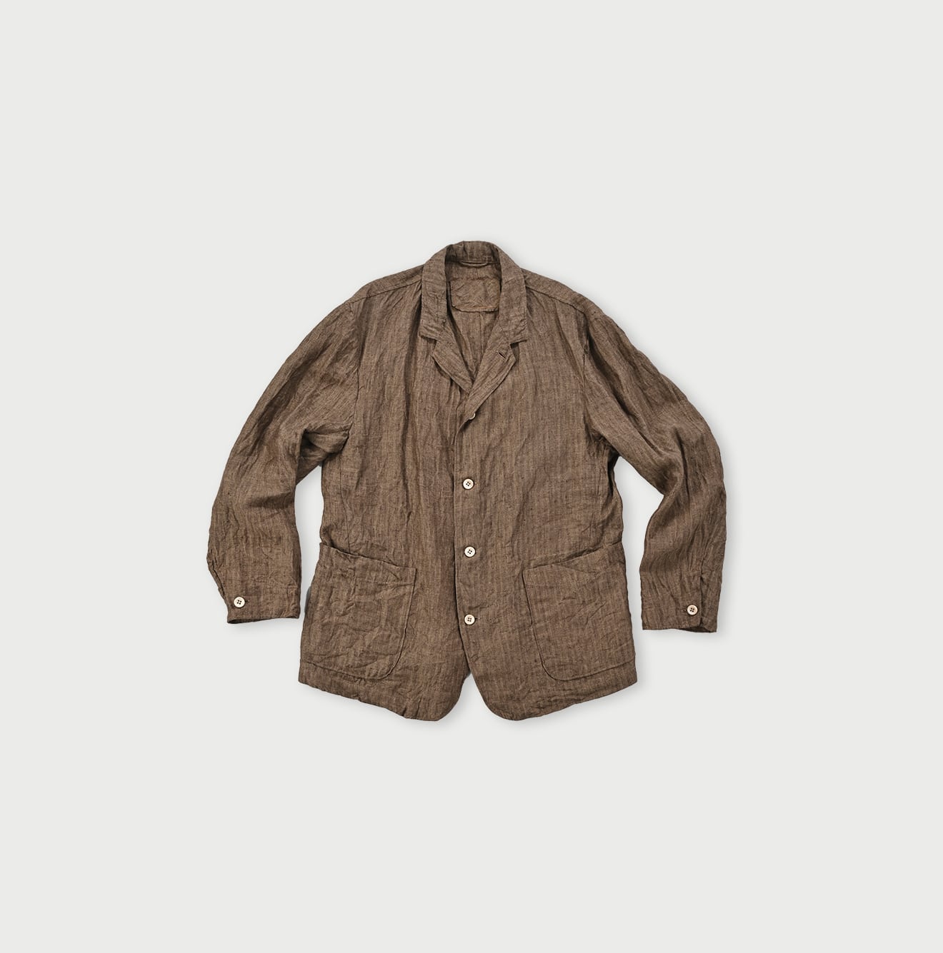 Linen Twill Shirt Jacket Men