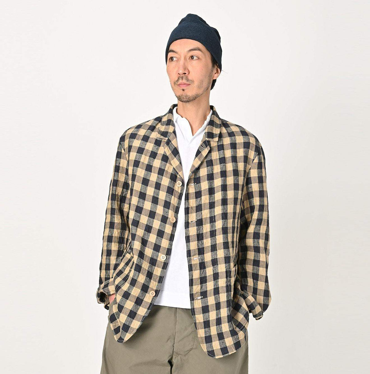 Linen Twill Shirt Jacket Men