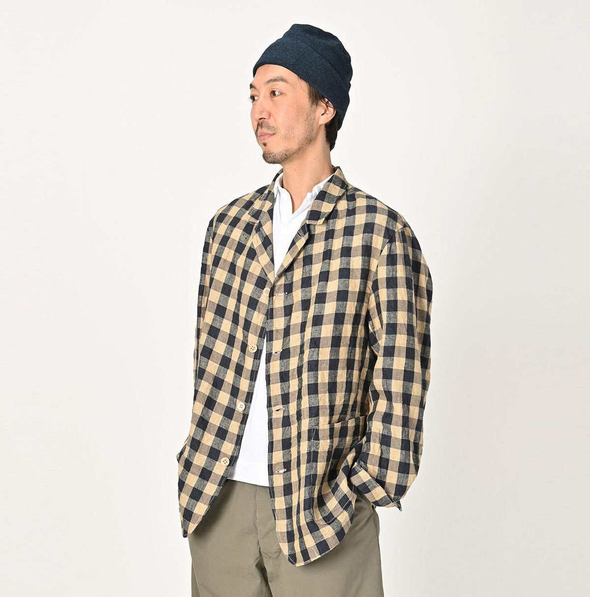 Linen Twill Shirt Jacket Men