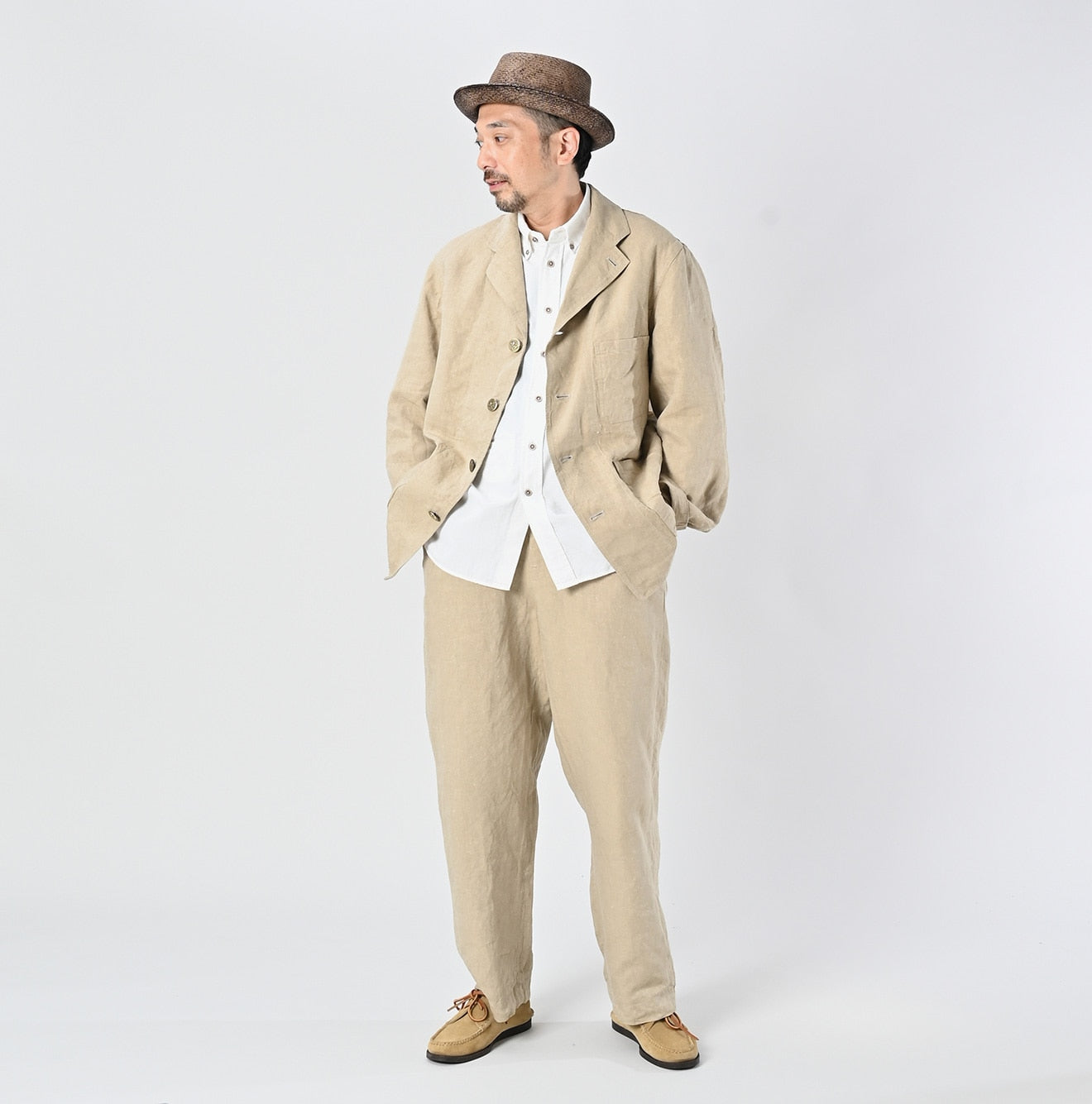 45R Linen Nimes Jacket Men
