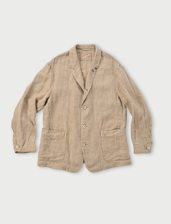 Indian Linen Herringbone Shirt Jakcet