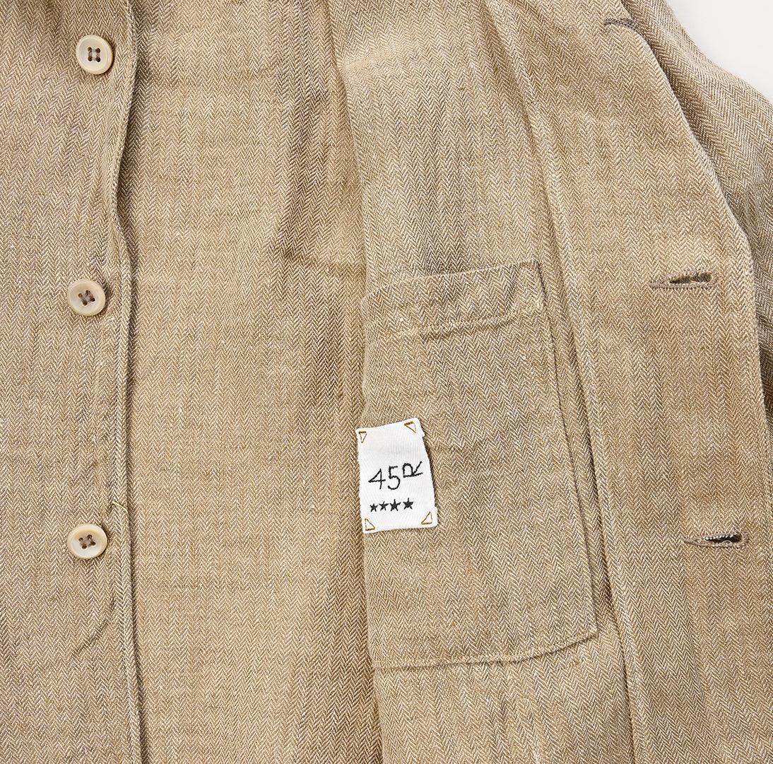 Indian Linen Herringbone Shirt Jakcet