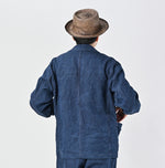 45R Indigo Linen Nimes Jacket Men