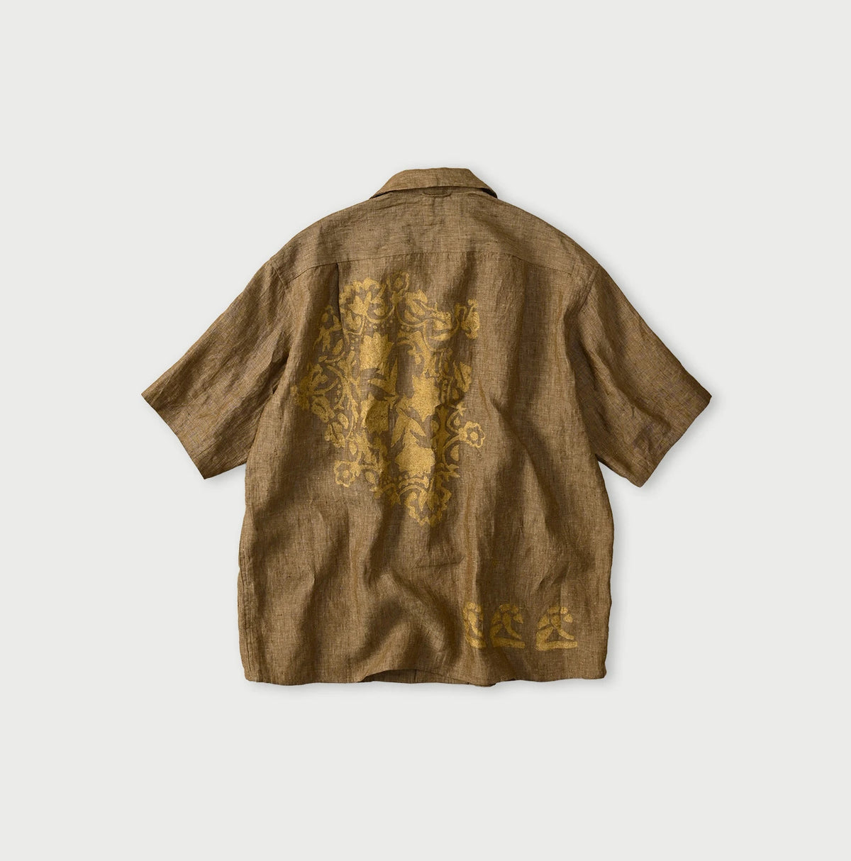 45R Linen Foil Lei Lei Shirt Men