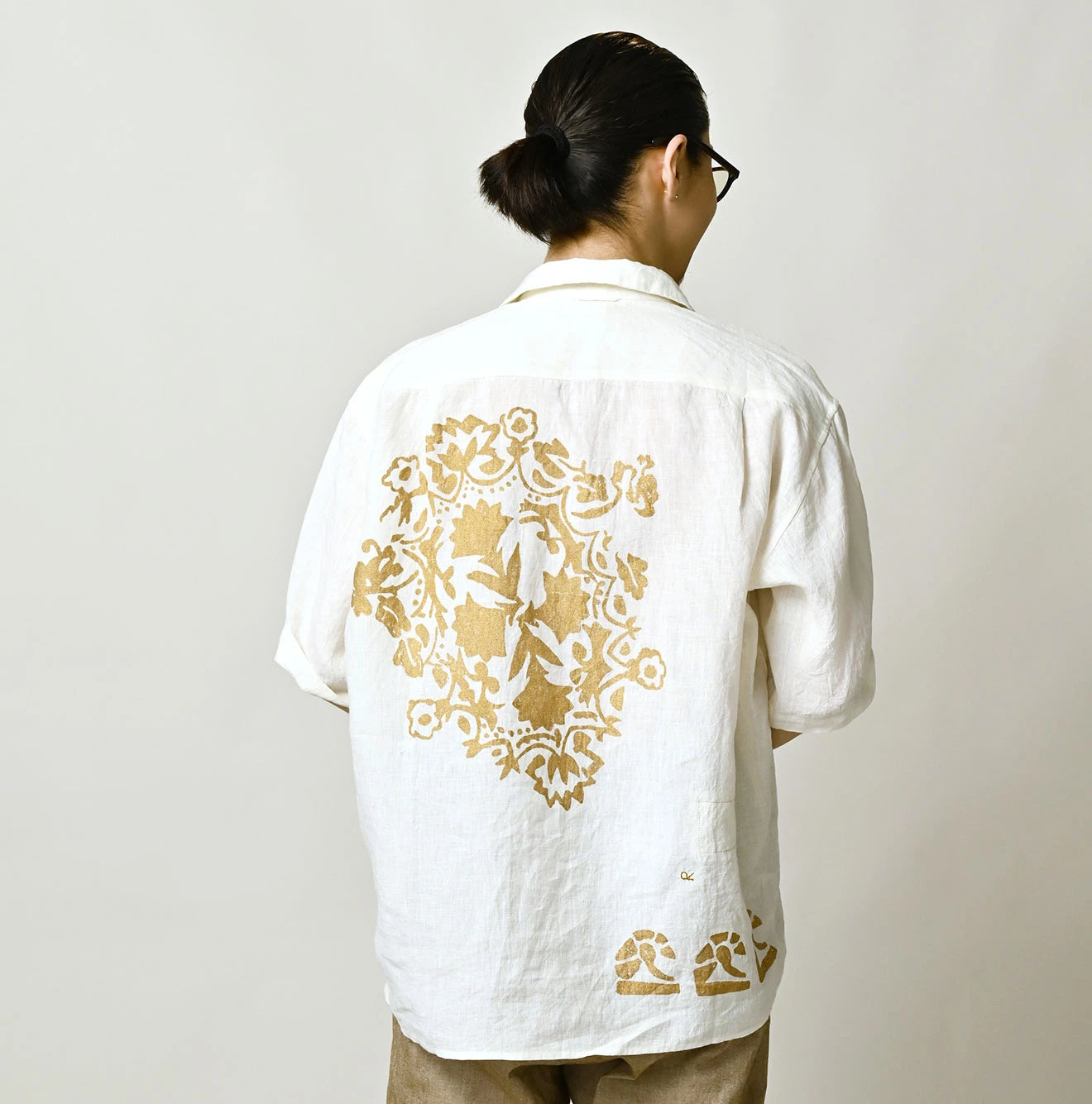 45R Linen Foil Lei Lei Shirt Men - Image 7