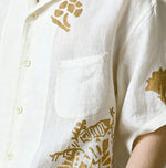 45R Linen Foil Lei Lei Shirt Men