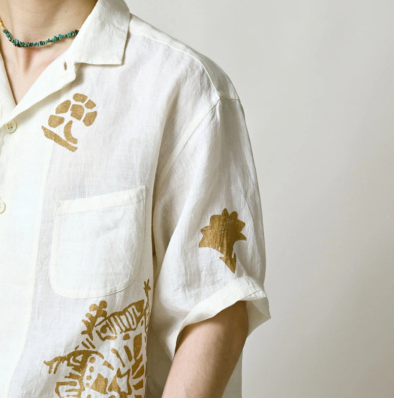 45R Linen Foil Lei Lei Shirt Men - Image 10