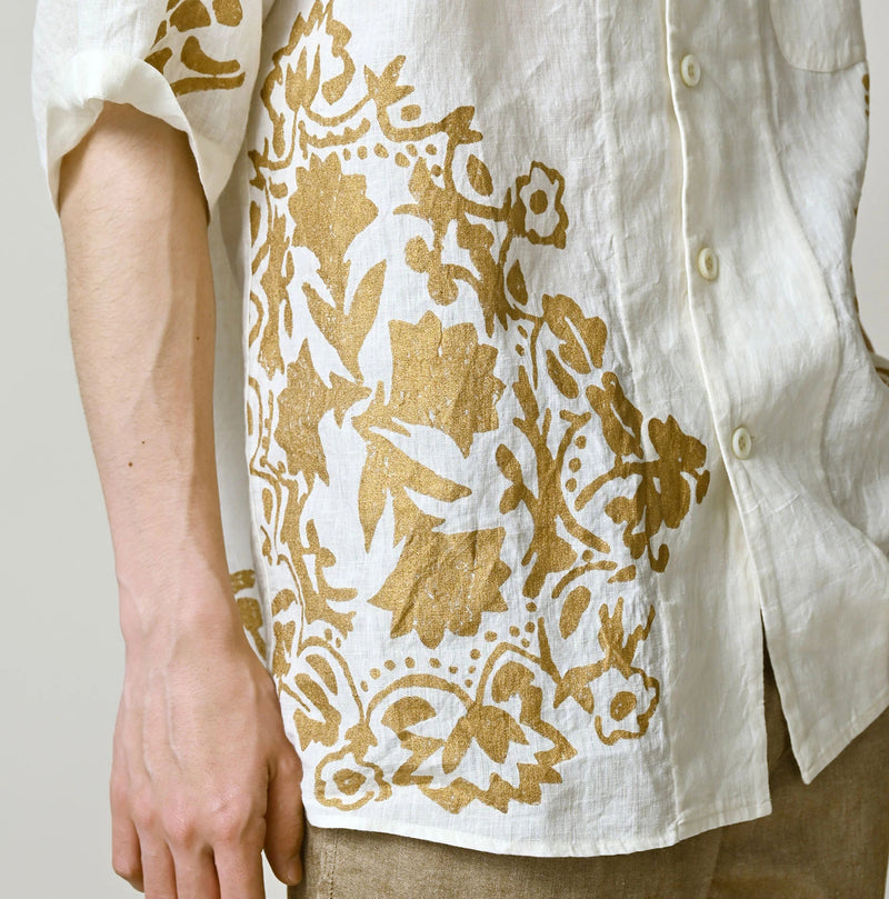 45R Linen Foil Lei Lei Shirt Men - Image 11
