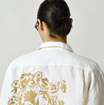 45R Linen Foil Lei Lei Shirt Men