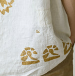 45R Linen Foil Lei Lei Shirt Men