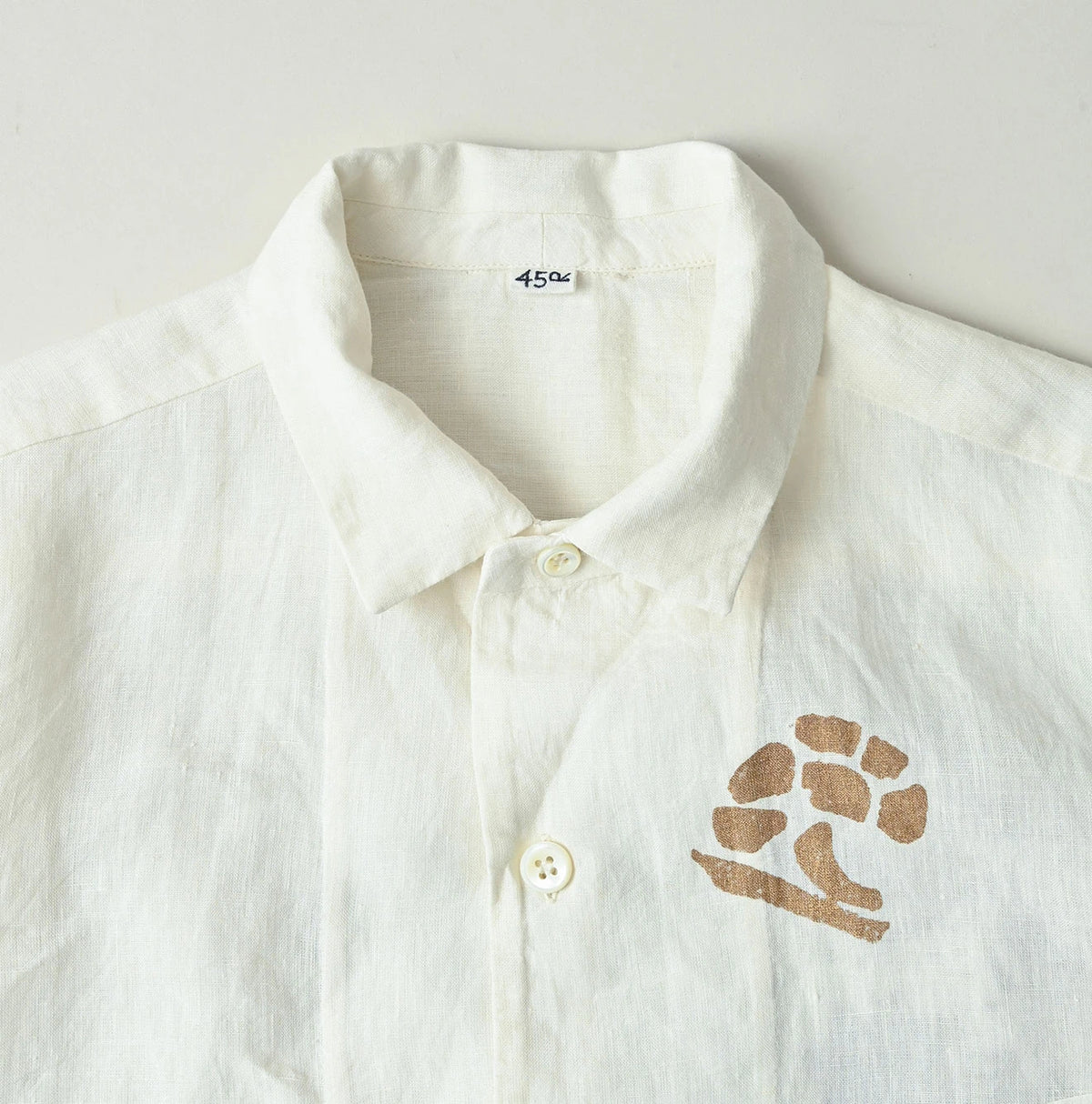 45R Linen Foil Lei Lei Shirt Men