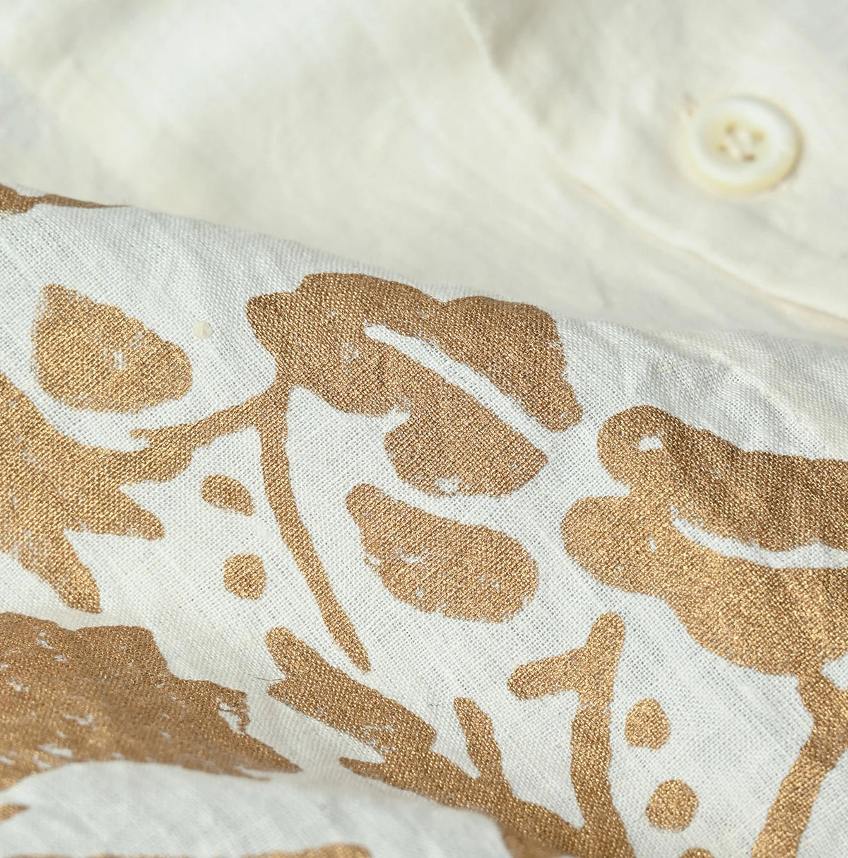 45R Linen Foil Lei Lei Shirt Men