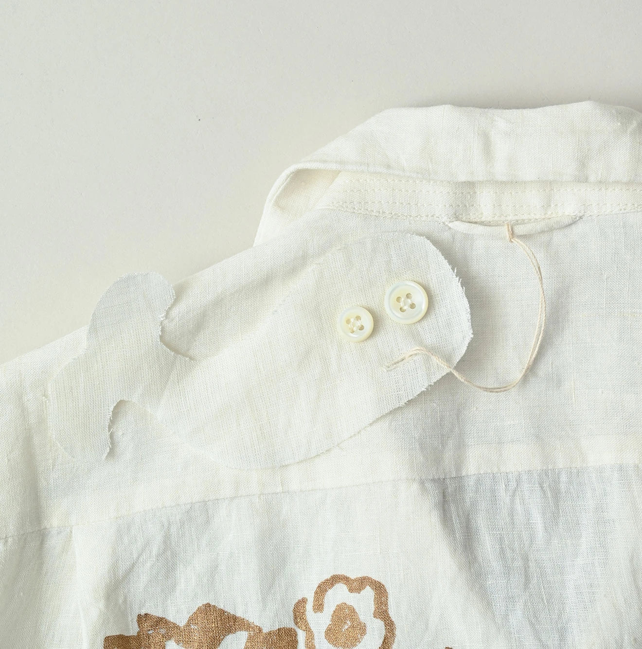 45R Linen Foil Lei Lei Shirt Men