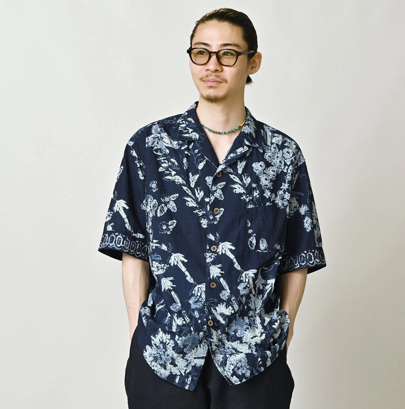 45R Indigo Palampore Lei Lei Shirt Men - Image 3