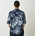 45R Indigo Palampore Lei Lei Shirt Men