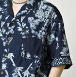 45R Indigo Palampore Lei Lei Shirt Men