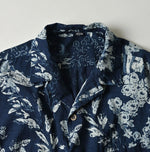 45R Indigo Palampore Lei Lei Shirt Men