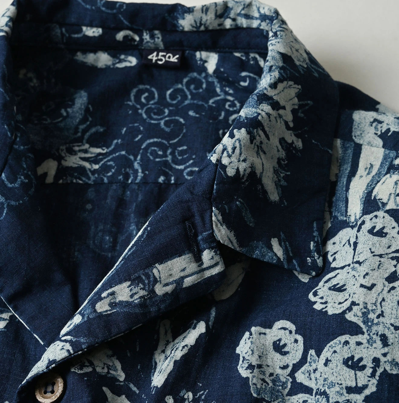 45R Indigo Palampore Lei Lei Shirt Men - Image 12