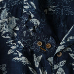 45R Indigo Palampore Lei Lei Shirt Men