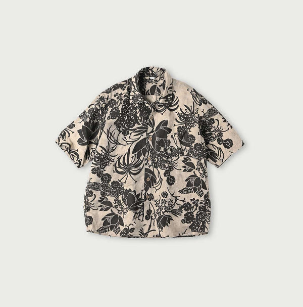 45R Linen Lotus Lei Lei Shirt Men