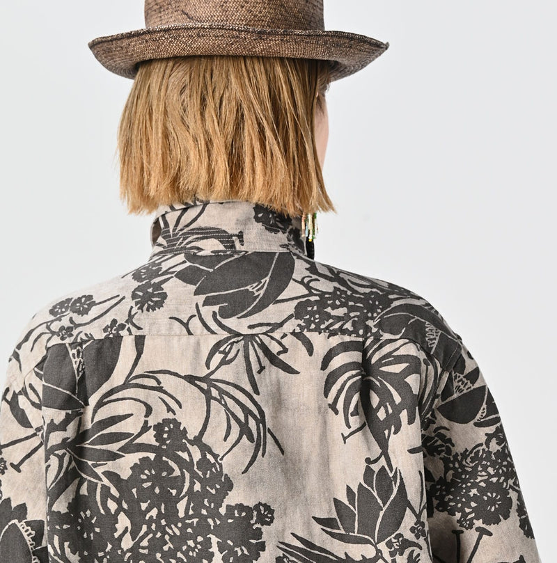45R Linen Lotus Lei Lei Shirt Men