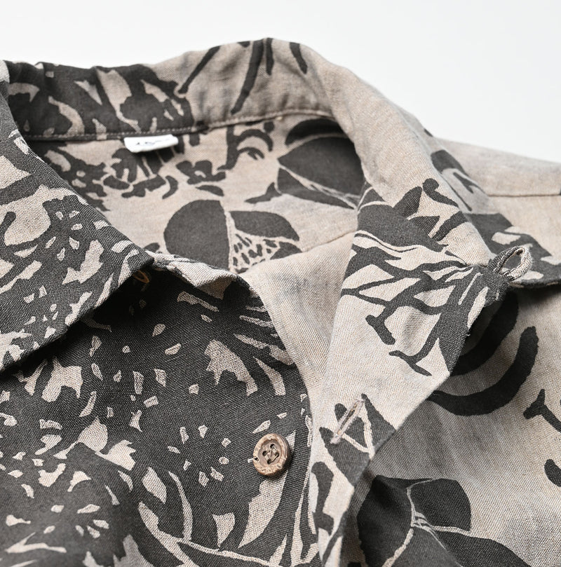 45R Linen Lotus Lei Lei Shirt Men