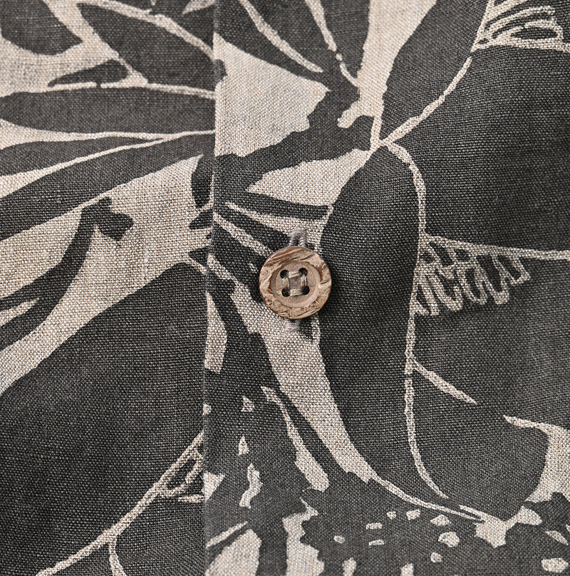 45R Linen Lotus Lei Lei Shirt Men
