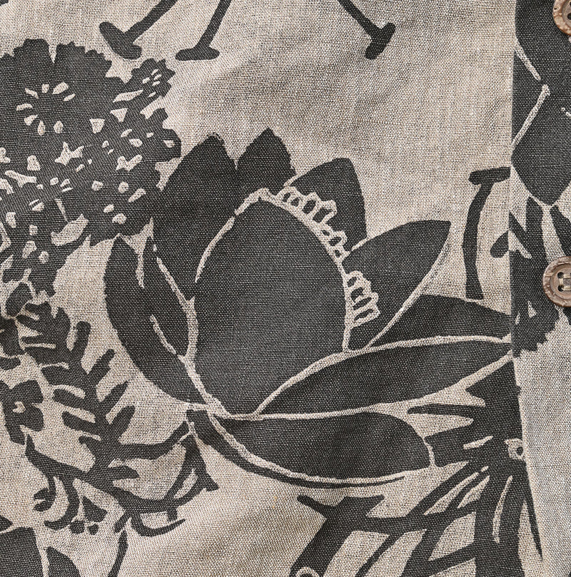 45R Linen Lotus Lei Lei Shirt Men