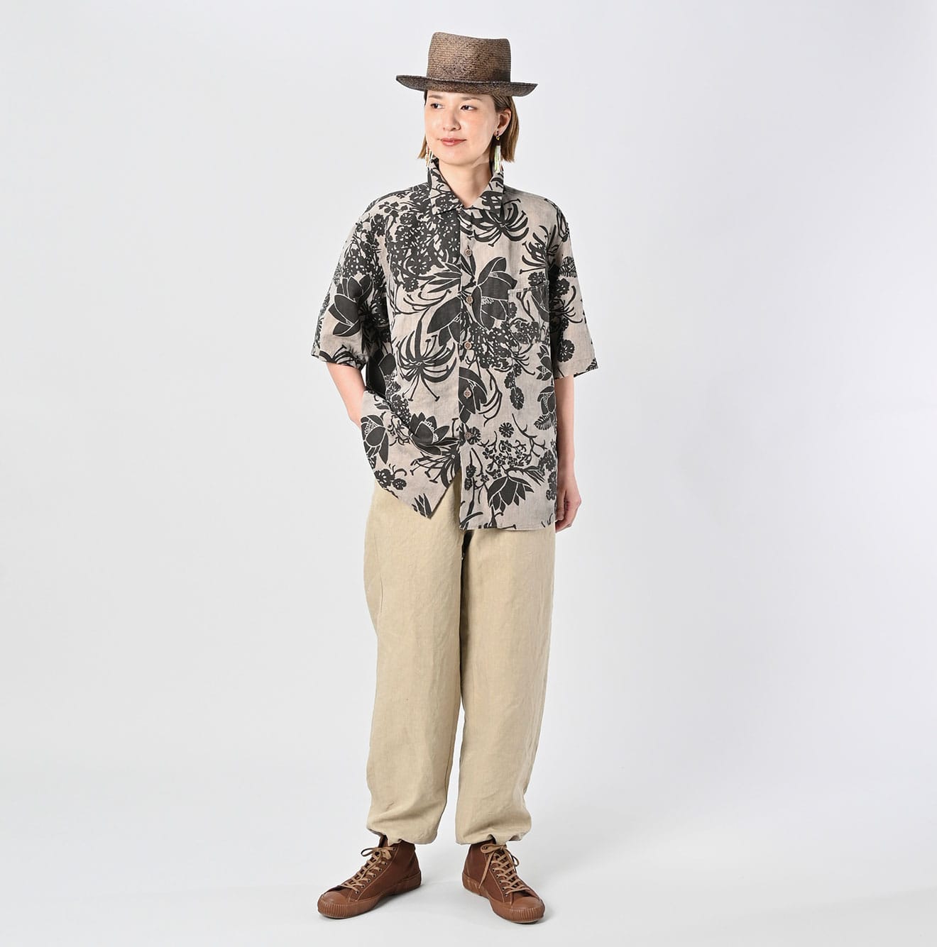 45R Linen Lotus Lei Lei Shirt Men - Image 2