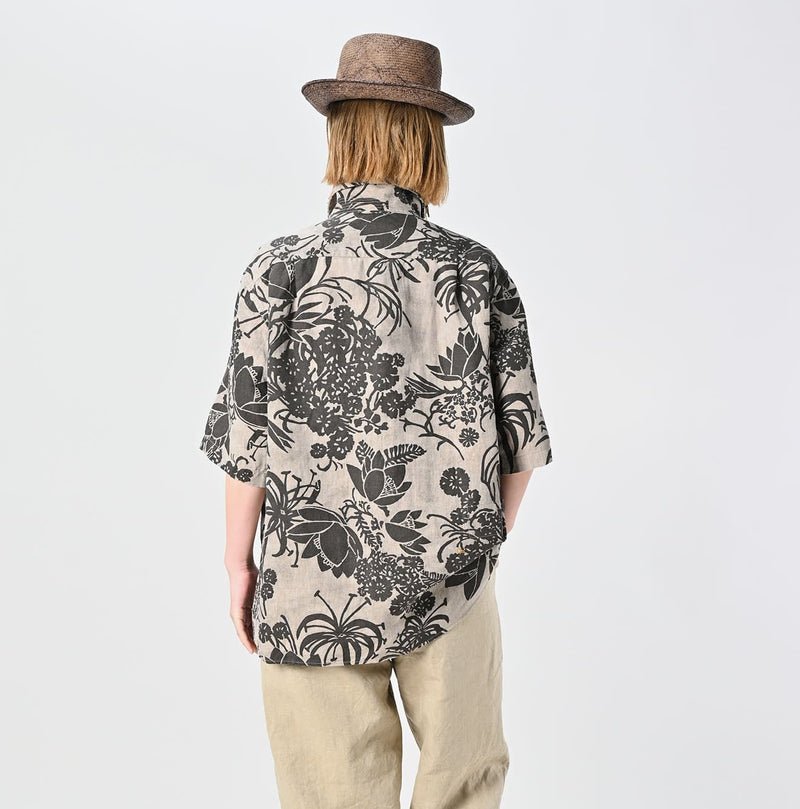 45R Linen Lotus Lei Lei Shirt Men