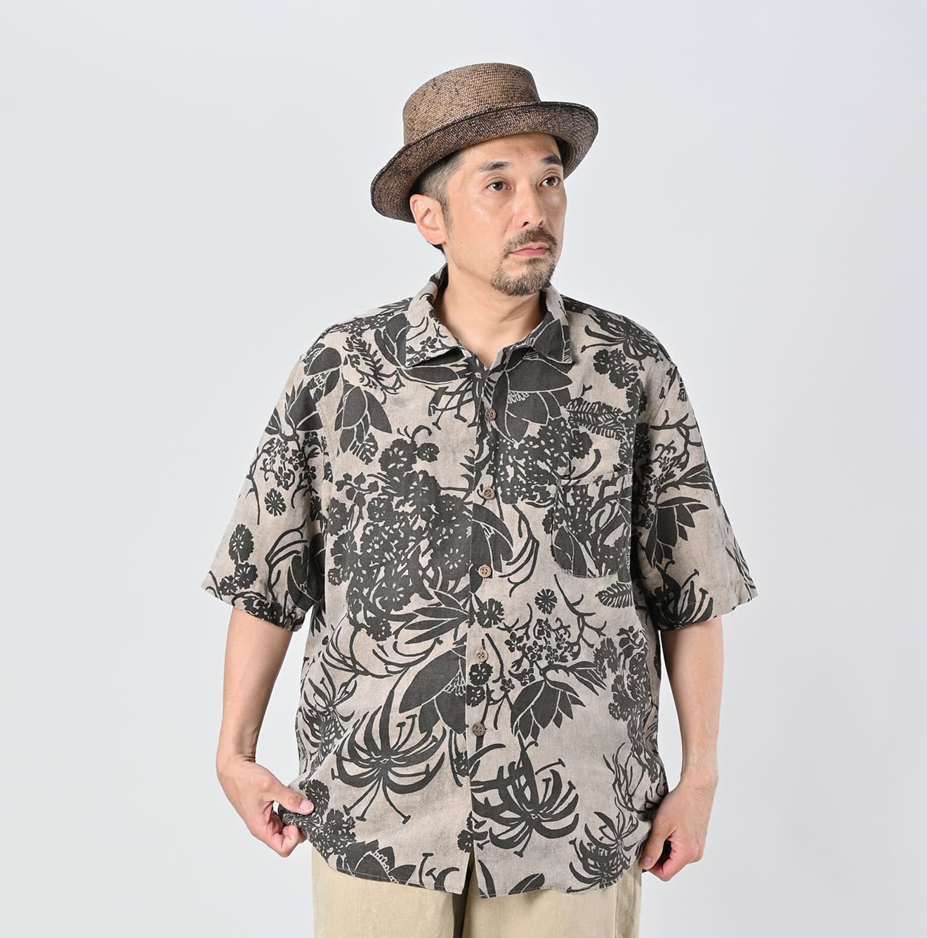 45R Linen Lotus Lei Lei Shirt Men - Image 7