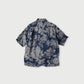 45R Indigo Linen Lotus Lei Lei Shirt Men