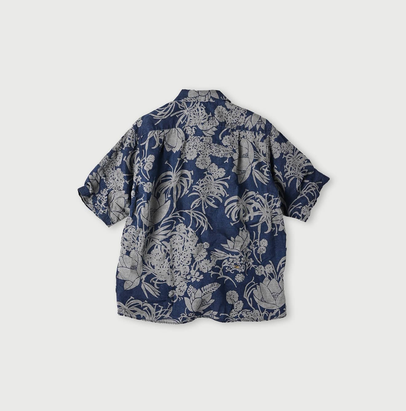 45R Indigo Linen Lotus Lei Lei Shirt Men - Image 14