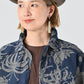 45R Indigo Linen Lotus Lei Lei Shirt Men