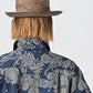 45R Indigo Linen Lotus Lei Lei Shirt Men
