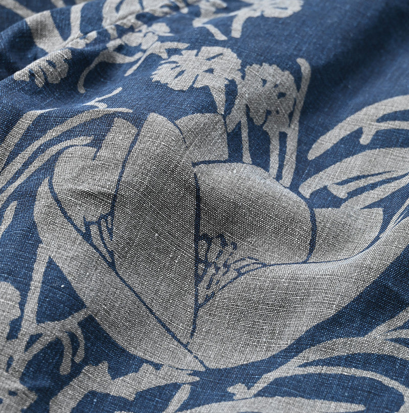 45R Indigo Linen Lotus Lei Lei Shirt Men - Image 18