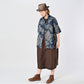 45R Indigo Linen Lotus Lei Lei Shirt Men