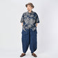 45R Indigo Linen Lotus Lei Lei Shirt Men
