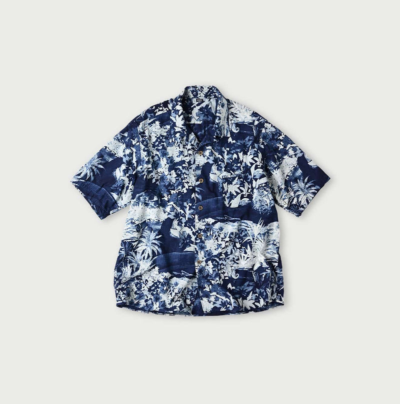 45R Indigo Irie Aloha Lei Lei Shirt Men - Image 1
