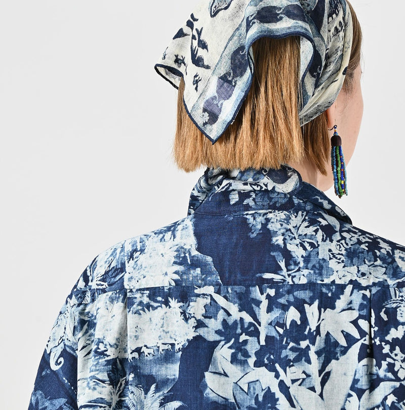 45R Indigo Irie Aloha Lei Lei Shirt Men - Image 12